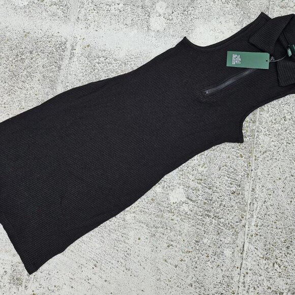 Wild Fable Women Knit Dress Quarter Zip Sleeve Less Bodycon Dress Size XS - Picture 4 of 9